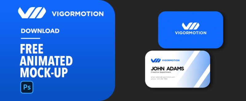 Download Download Free Animated Business Card mockup for Photoshop