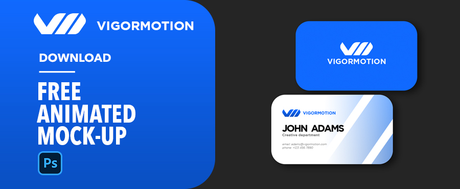 Download Download Free Animated Business Card Mockup For Photoshop